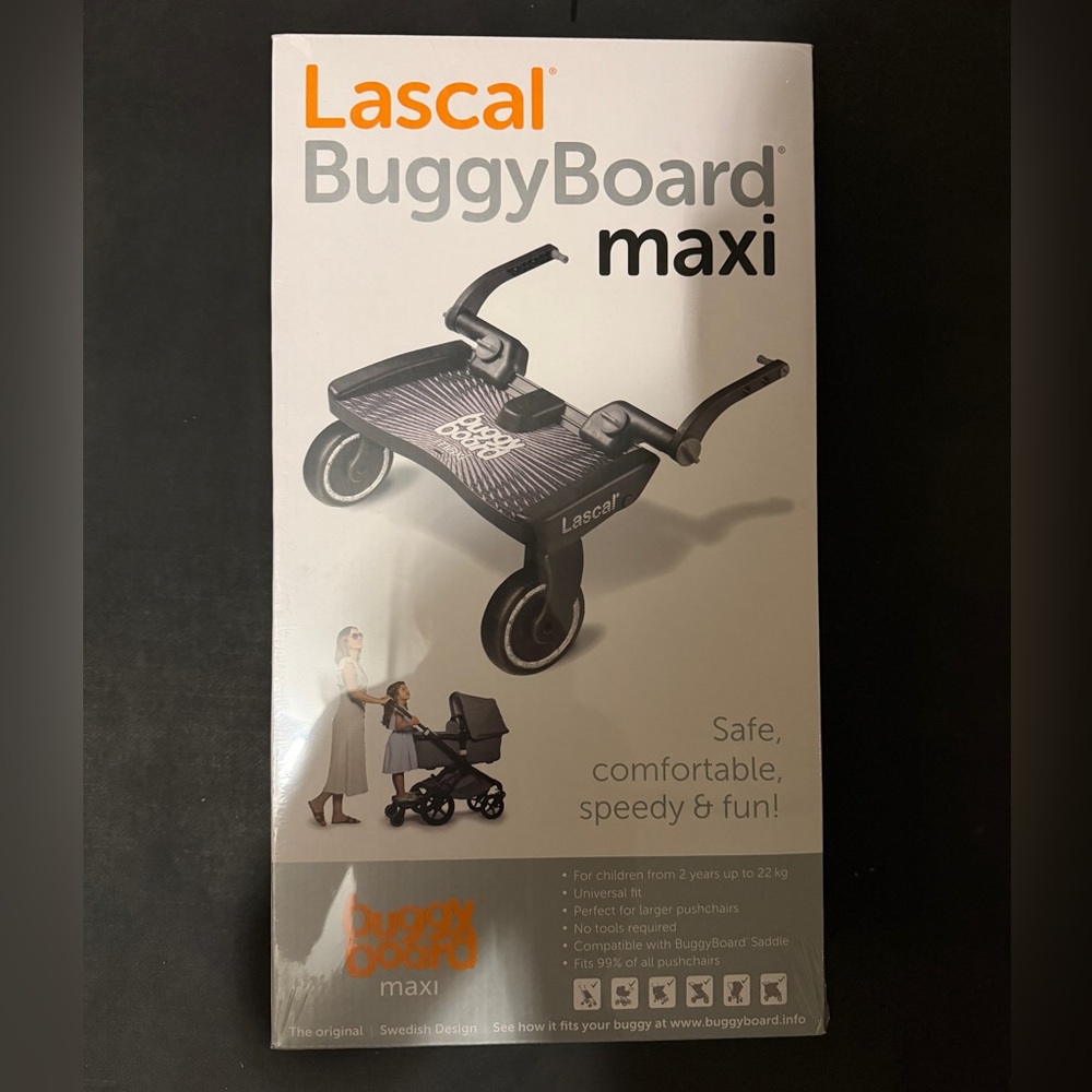 Brand New Lascal Buggy Board Maxi.  Universal fit.  Fits 99% of push chairs